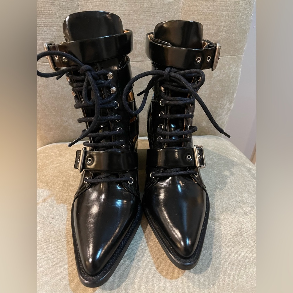 Chloe Laced-Up Boots